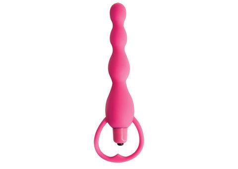 Climax Silicone Vibrating Bum Beads Pink