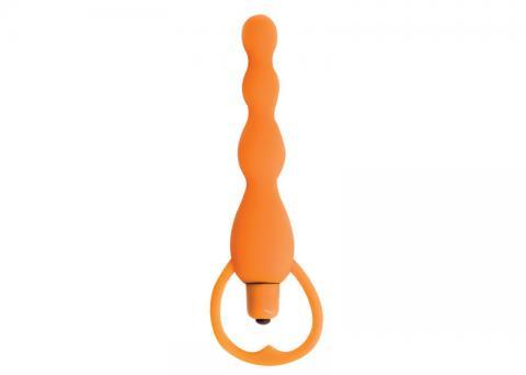 Climax Silicone Vibrating Bum Beads Orange