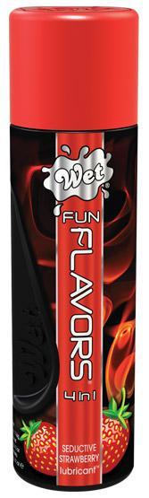 Wet Fun Flavors 4-in-1 Seductive Strawberry 4.1oz Lubricant