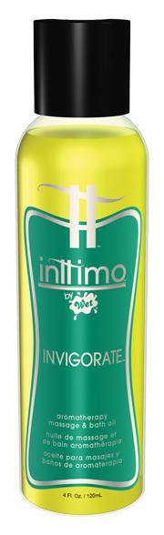 Inttimo Invigorate Aromatherapy Massage Oil 4oz