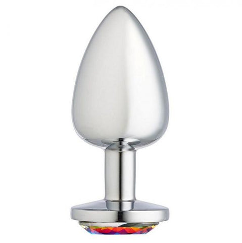 Cloud 9 Gems Silver Chromed Anal Plug Large