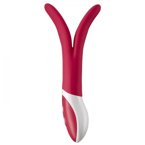 Pro Sensual Double Touch Pink White Vibrator