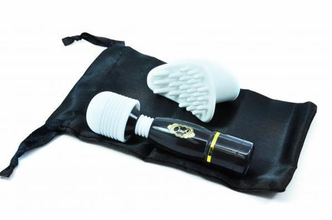 Cloud 9 Pro Sensual Mini Wand Bonus Tip & Travel Pouch Black