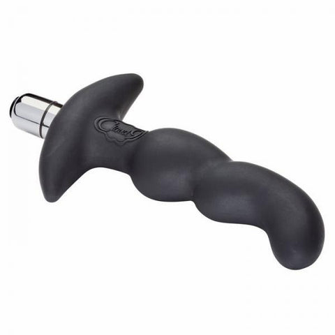 Pro Sensual Soft Angled Tip Prostate Anal Massager Black Bonus C Rings