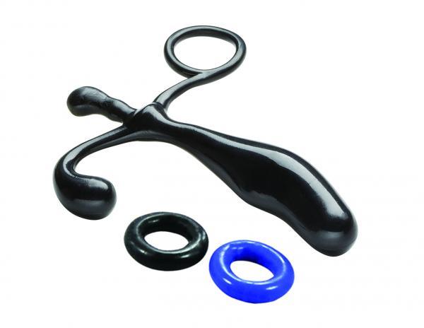 Cloud 9 Prostate Stimulator Black Bonus C Rings