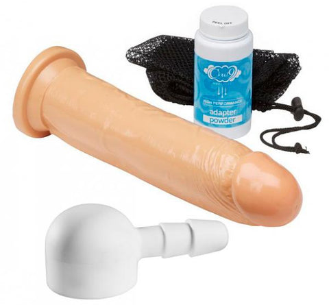 Cloud 9 Vac-U-Lock Starter Kit 8 inches Dildo, Wand Tip