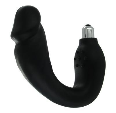 Realistic Vibrating P-Spot Massager Black