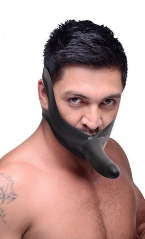 Face Fuk Strap On Mouth Gag Black