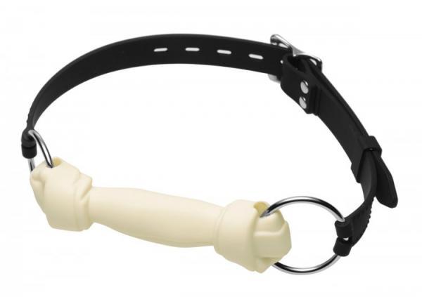 Silicone Dog Bone Gag White