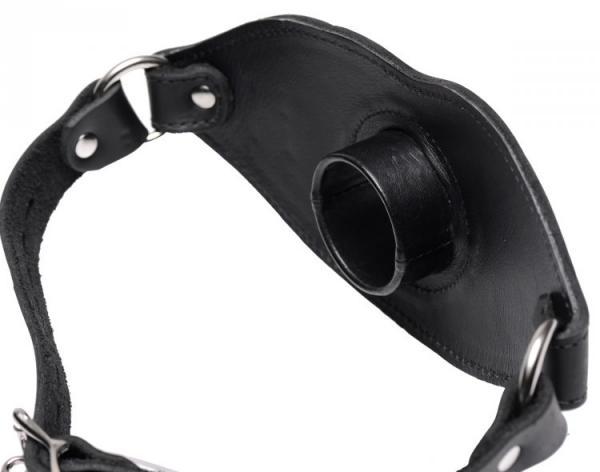 Feeder Open Mouth Gag Black